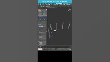 Efficient Scaling with Array Modifier in 3ds Max: Automate Object Reduction Along a Path #shorts