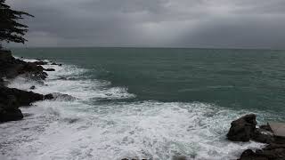 Sea Storm in Cove, Sounds of the Waves Crashing, Natural White Noise, Sea Ambience