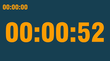 52 second timer (with end alarm, time elapsed and progress bar)