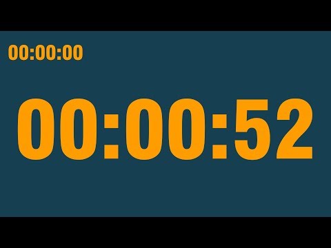 52 second timer (with end alarm, time elapsed and progress bar)