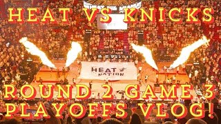 Heat vs Knicks Playoff Vlog! - Round 2 Game 3 - May 6th 2023 at Kaseya Center!