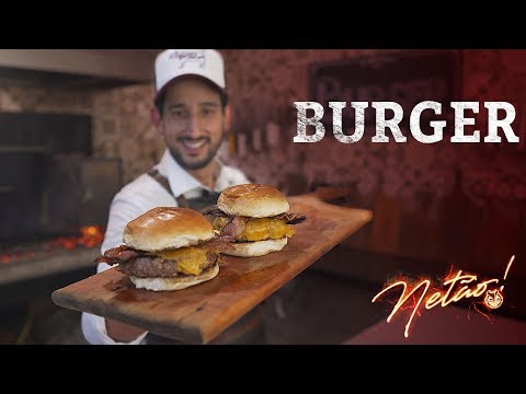 Hambúrguer na Churrasqueira com o Chef Netão! Aprenda como fazer seu BLEND (um burguer com duas ou mais carnes)! Carnes do dianteiro: Acém do meio, Cupim, Costela, Fraldinha etc!