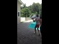 Angry Dad Throws Computer In Pool 
