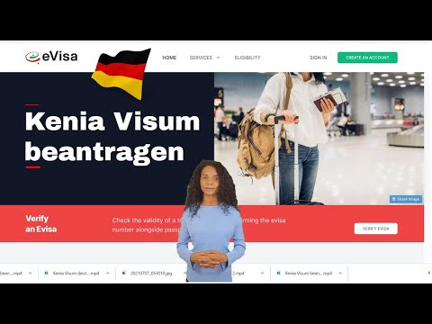 Kenia Visum online in deutsch beantragen