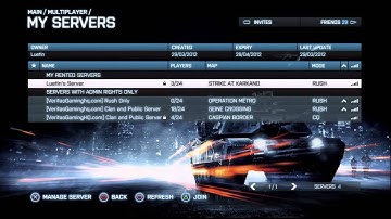 BF3: Setup Private Console servers