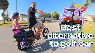 Best alternative to golf car #ebike #cargoebike #hovsco #Battery life #hovcart #Familybicycles