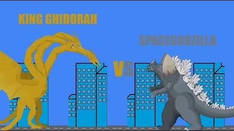 King Ghidorah VS Spacegodzilla | Monsterverse Kaijus VS Classic Kaijus Animation