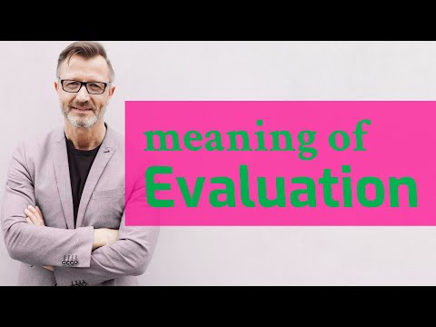 Evaluation | Meaning of evaluation 📖