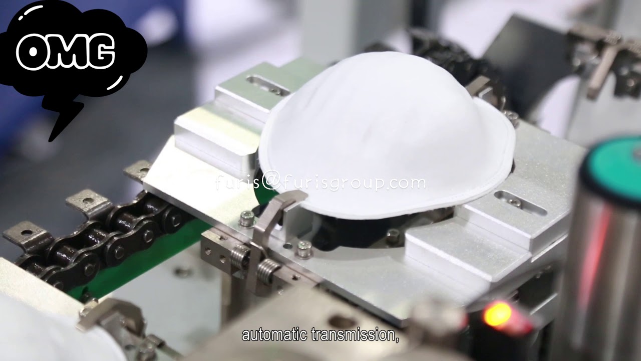 Full auto cup shape face mask making machine line