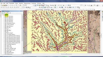 8 مكونات واجهة ARCMAP في برنامج ARCGIS الجزءالاول