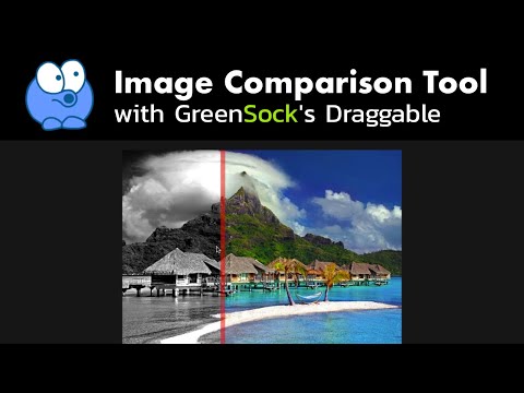 Image Comparison Tool with GreenSock&#39;s Draggable (GSAP 3)