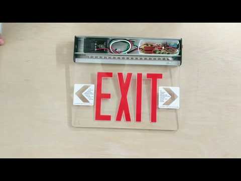 Sign Emergency Exit Acrylic - Prima Jaya LED. 