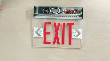 ELSM-R Edge Lit Exit Sign