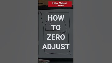 HOW TO ZERO CENTER AN ANALOG MULTITESTER BY ZERO ADJUST CONTROL