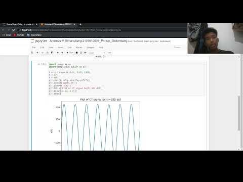 Pembentukan Gelombang Sinusoidal - Python - Jupyter Notebook - Anaconda ...