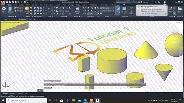 ALL 3D SOLID OBJECT COMMANDS || PART 1 || 3D TUTORIAL BASICS