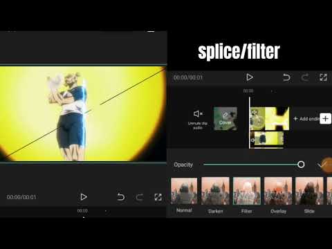 saber split effect in capcut