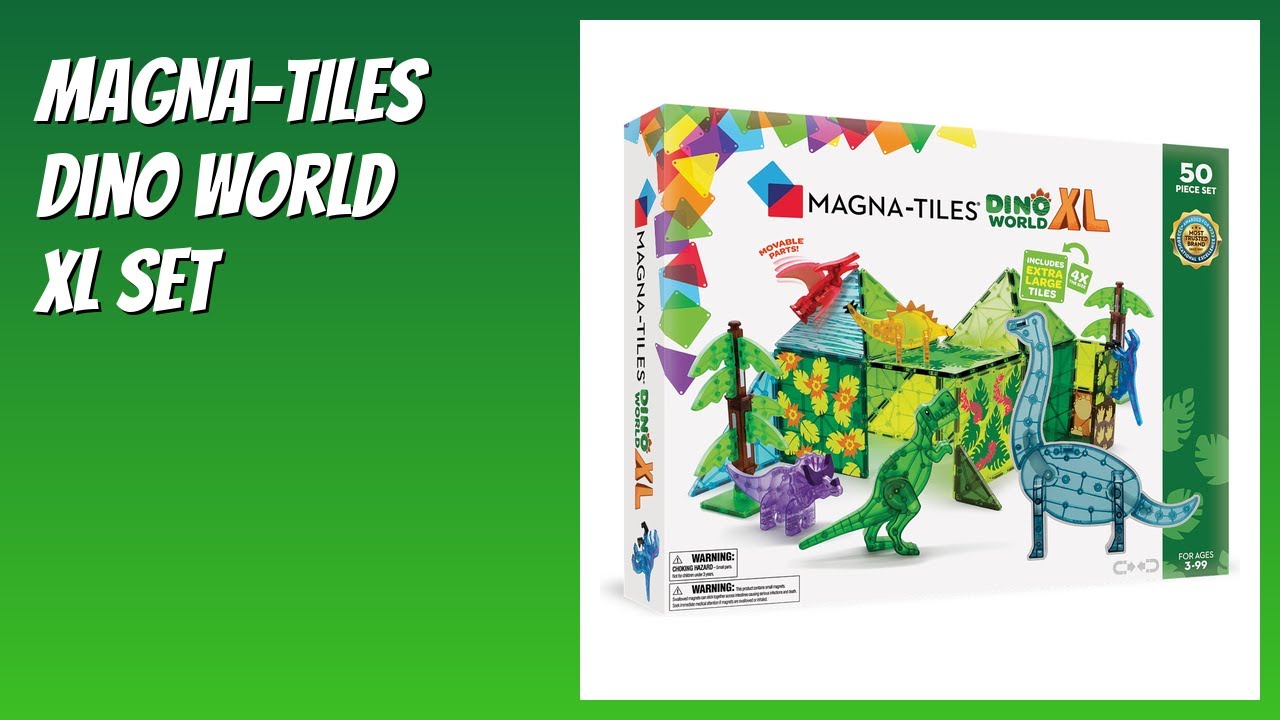 REVIEW (2026): MAGNA-TILES Dino World XL Set. Features - YouTube