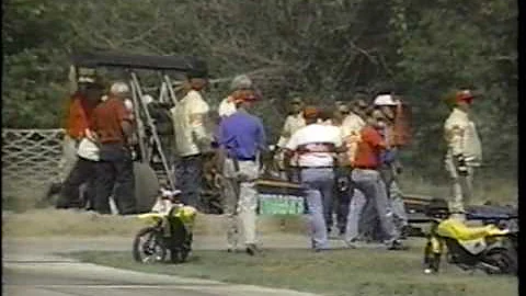 Wayne Bailey Top Fuel Crash US Nationals 1995 at I...