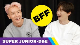 【SUPER JUNIOR-D&E】ドンへとウニョクの仲の良さをチェック！ 【日本語字幕】Super Junior Takes The BFF Test