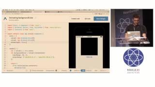 Part 11: Animated, interpolation and native driver w/ @notbrent at React Native workshop w/ @expo_io