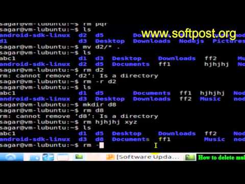 How to delete multiple files and directories in Debian