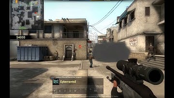 Scout no-scope through smoke kill! CS:GO