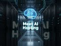 Stop Paying for Hosting? 🤯 AI Host Explained in 20 Seconds!