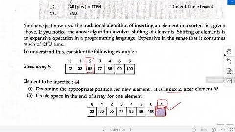 XII CBSE Computer Science Chapter 9 Data Structures I Lecture 2