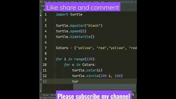 Flower design using Python| @pythonworld8443| #graphics#flower#python#best#design#pythonlover#shorts