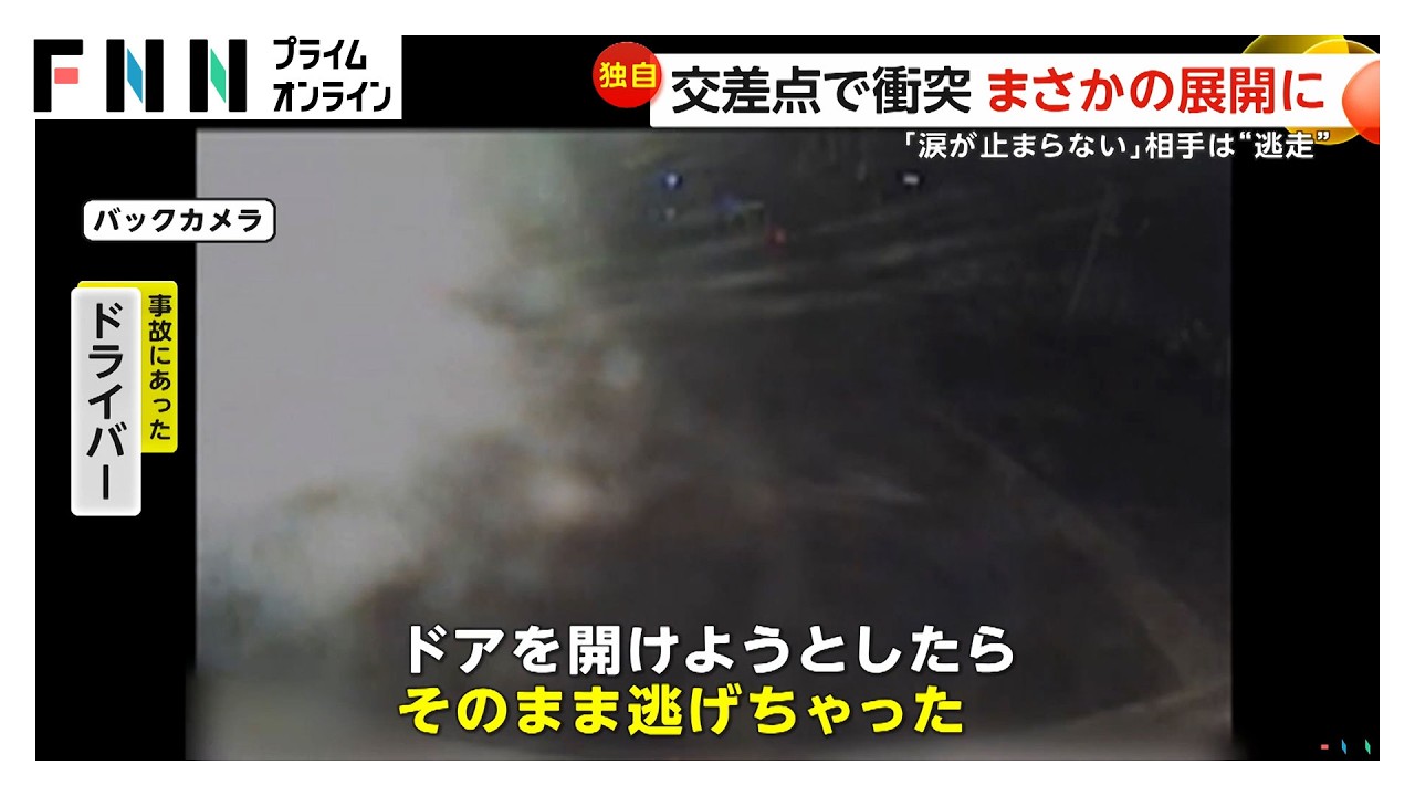 「びっくりして涙止まらず…」衝突の軽トラックが反対車線を逆走し逃走　社会人1年目からの愛車に大きな傷　神奈川（2026年03月03日）