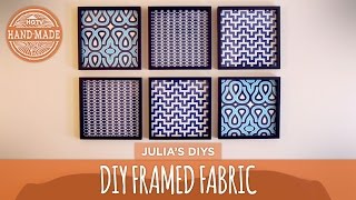 DIY Framed Fabric Gallery Wall - HGTV Handmade