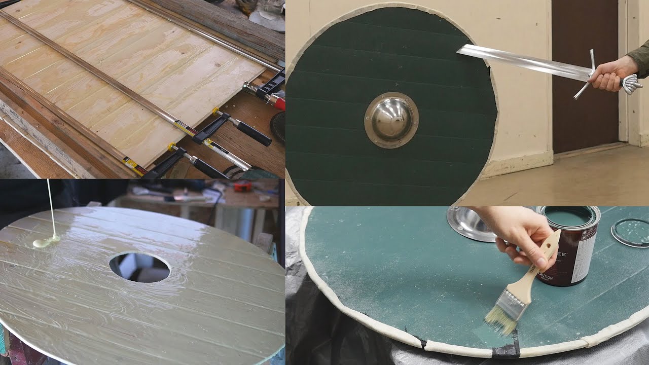 Making, testing and repairing a Viking center-grip shield 