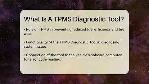 What Is A TPMS Diagnostic Tool? - Talking Tech Trends