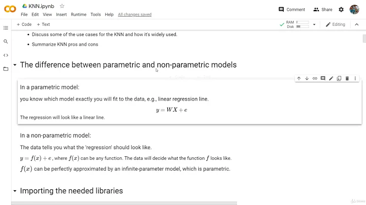 67. parametric vs non-parametric models