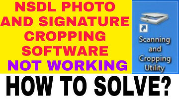 Nsdl photo and signature cropping software not working ? 100 % solution watch this video.