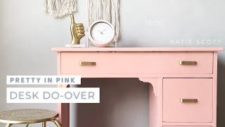 PAINTING A VINTAGE DESK | Before & After with Behr Chalk Paint