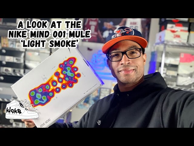 A look at the Nike Mind 001 Mule 'Light Smoke' - YouTube