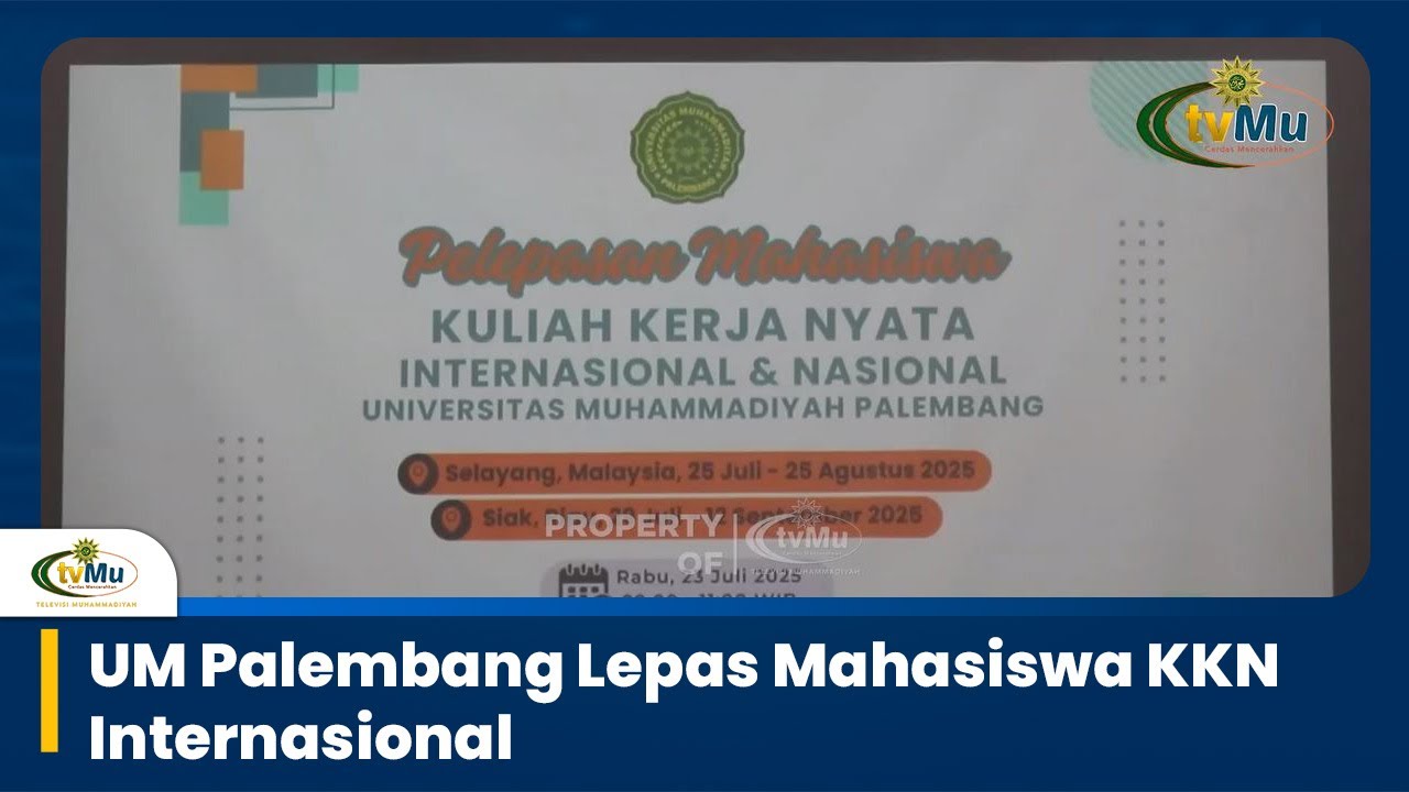 UM Palembang Sends Off International KKN Students