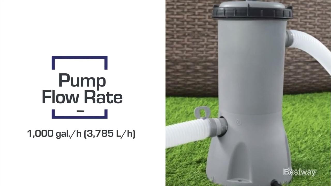 Flowclear 1,000 gal. Filter Pump YouTube