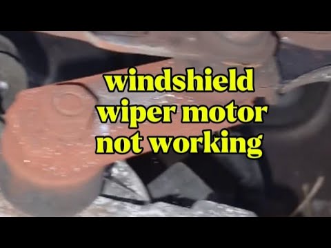 remove to fix the malfunctioning windshield wiper motor. - YouTube