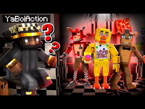 We Worked The NIGHT SHIFT at Freddy Fazbear’s in Minecraft… *SCARY*