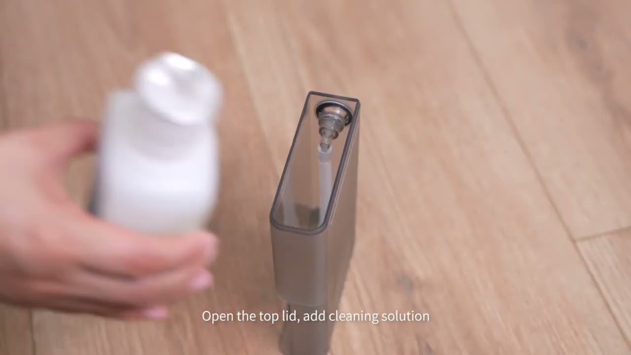 How do I add cleaning solution?