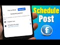 How to Schedule A Post on Facebook (2026 Update)