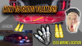 How to install s550 Mustang MASSIVE Flame kit (Hotlicks) Wiring simple!