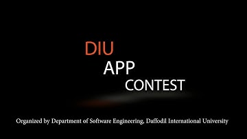 DIU-App contest 2017||Organized by DIU Department of Software Engineering