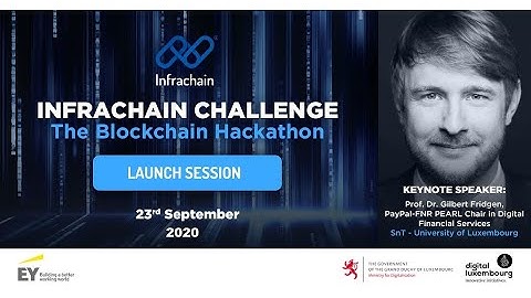 Keynote of Day 1 at Infrachain Challenge: Prof. Dr. Gilbert Fridgen