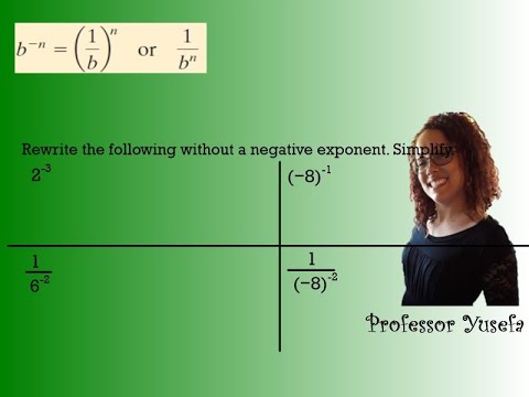 Ex. 2 Evaluating an expression with a negative exponent (OLD) - YouTube
