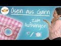 Ösen mit Garn sticken ◎ für Geschirr-/Handtücher