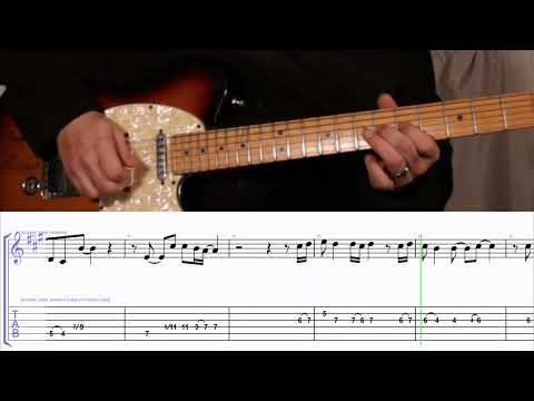 How to Play the Melody to Goodnight Sweetheart on Guitar with TAB